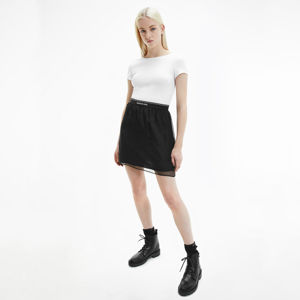 Calvin Klein dámské černobílé šaty - M (YAF)